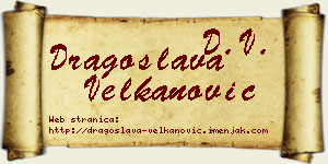 Dragoslava Velkanović vizit kartica